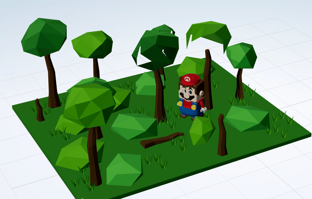 Screen recording of a quick jumping Mario animation made using Threlte/Theatre